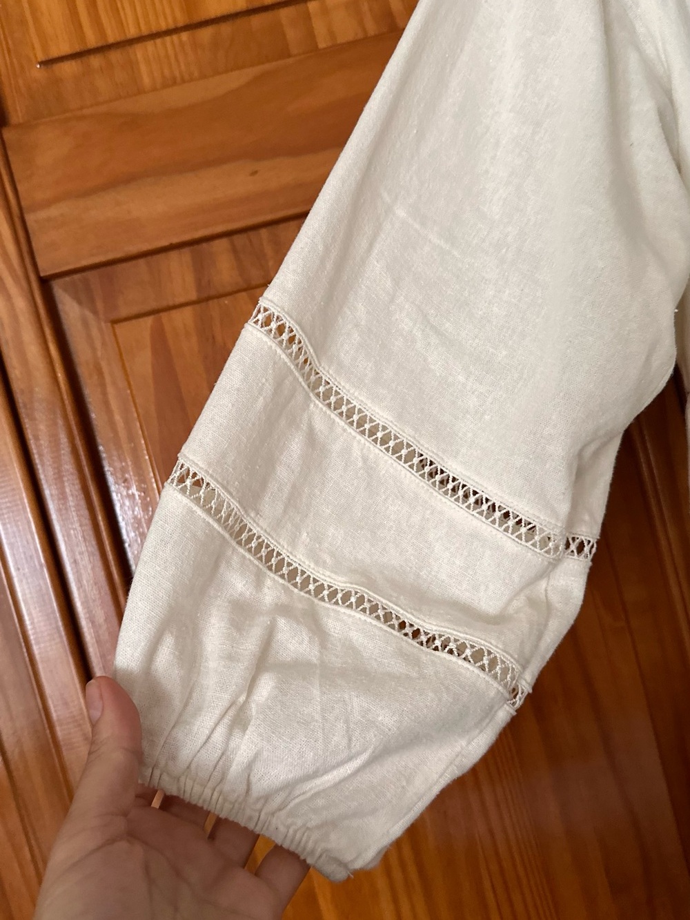 TAYLOR Ivory Tiered Linen Blend Midi Dress – Size 10 – NWT - Picture 5 of 15